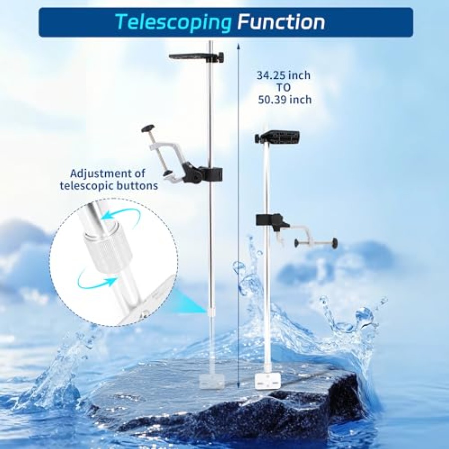 Telescopic Portable Fish Finde - Fish Finder Mount recension och pris
