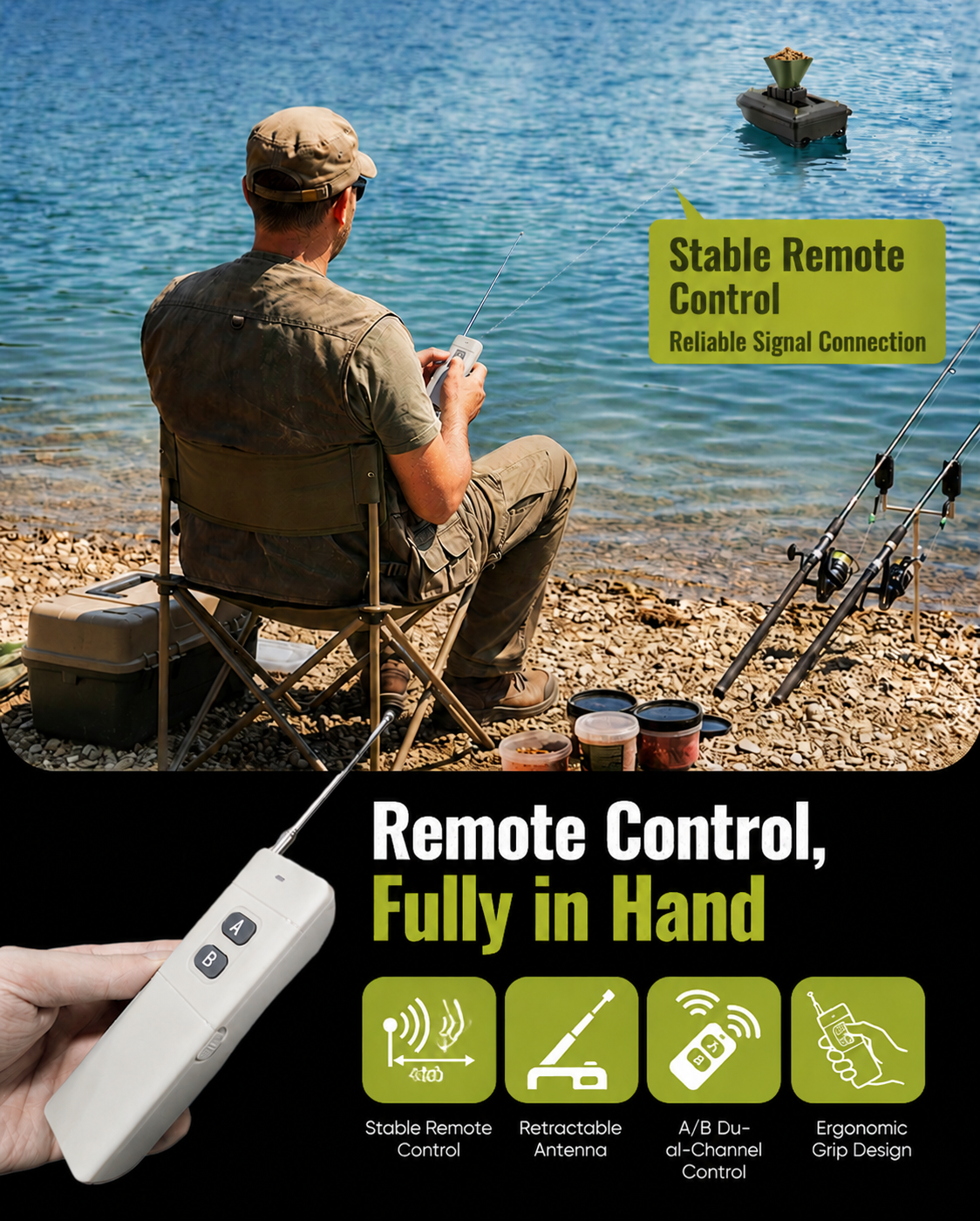 360° Rotating Bait Dispenser & - Fishing Gps recension och pris