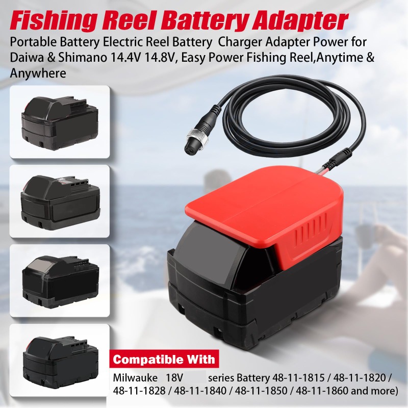 Portable Fishing Reel Adapter  - Fish Finder Battery recension och pris