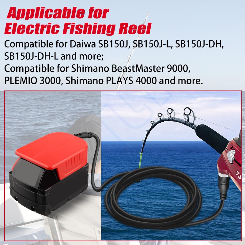 Portable Fishing Reel Adapter  - Fish Finder Battery recension och pris