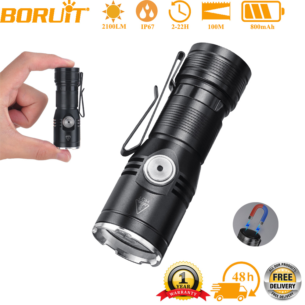 BORUiT ET15 EDC Flashlight Ult - Fish Finder Battery recension och pris