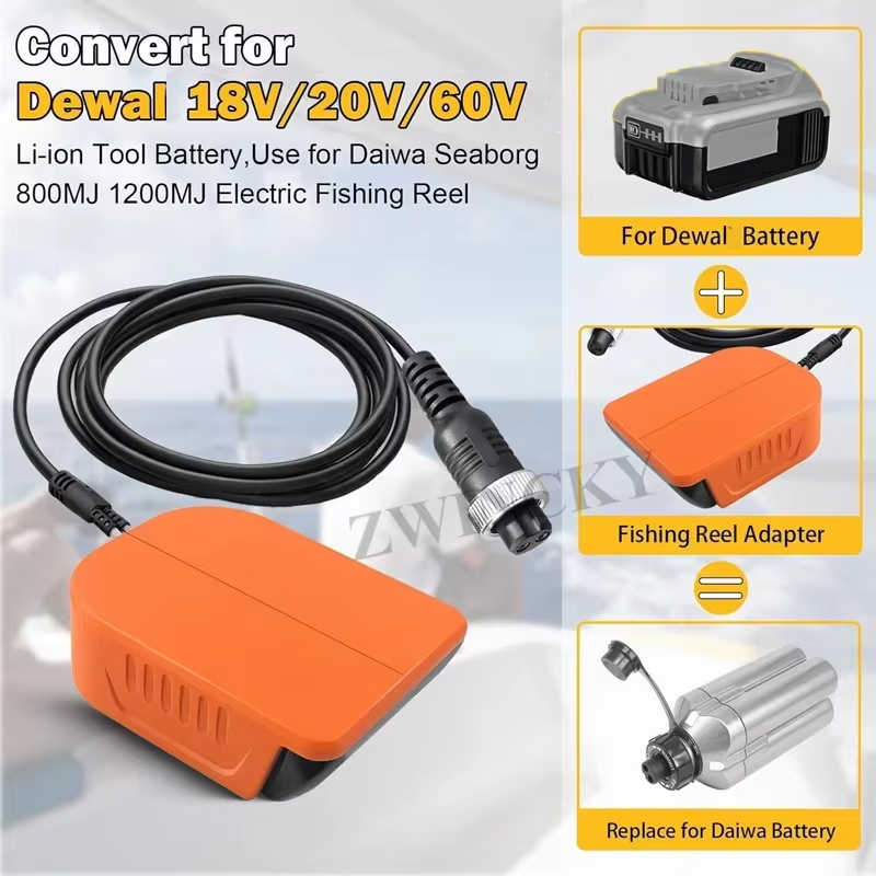 NEW Portable Fishing Reel Adap - Fish Finder Battery recension och pris
