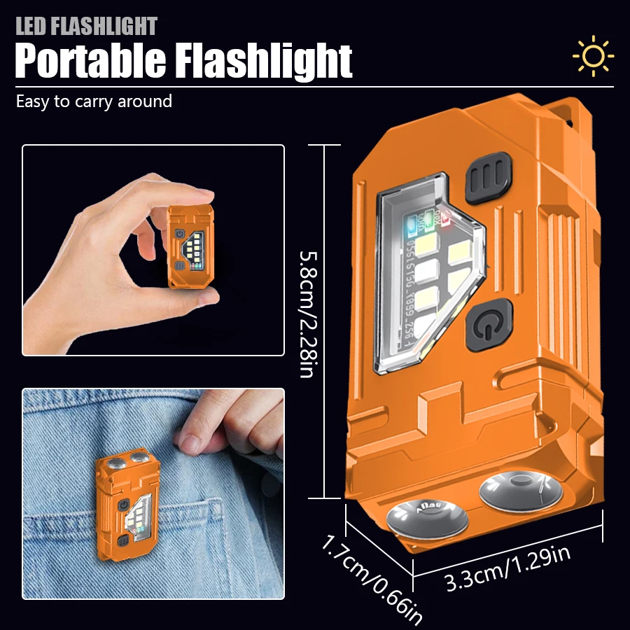 Mini Keychain EDC Flashlight R - Fishing Light recension och pris