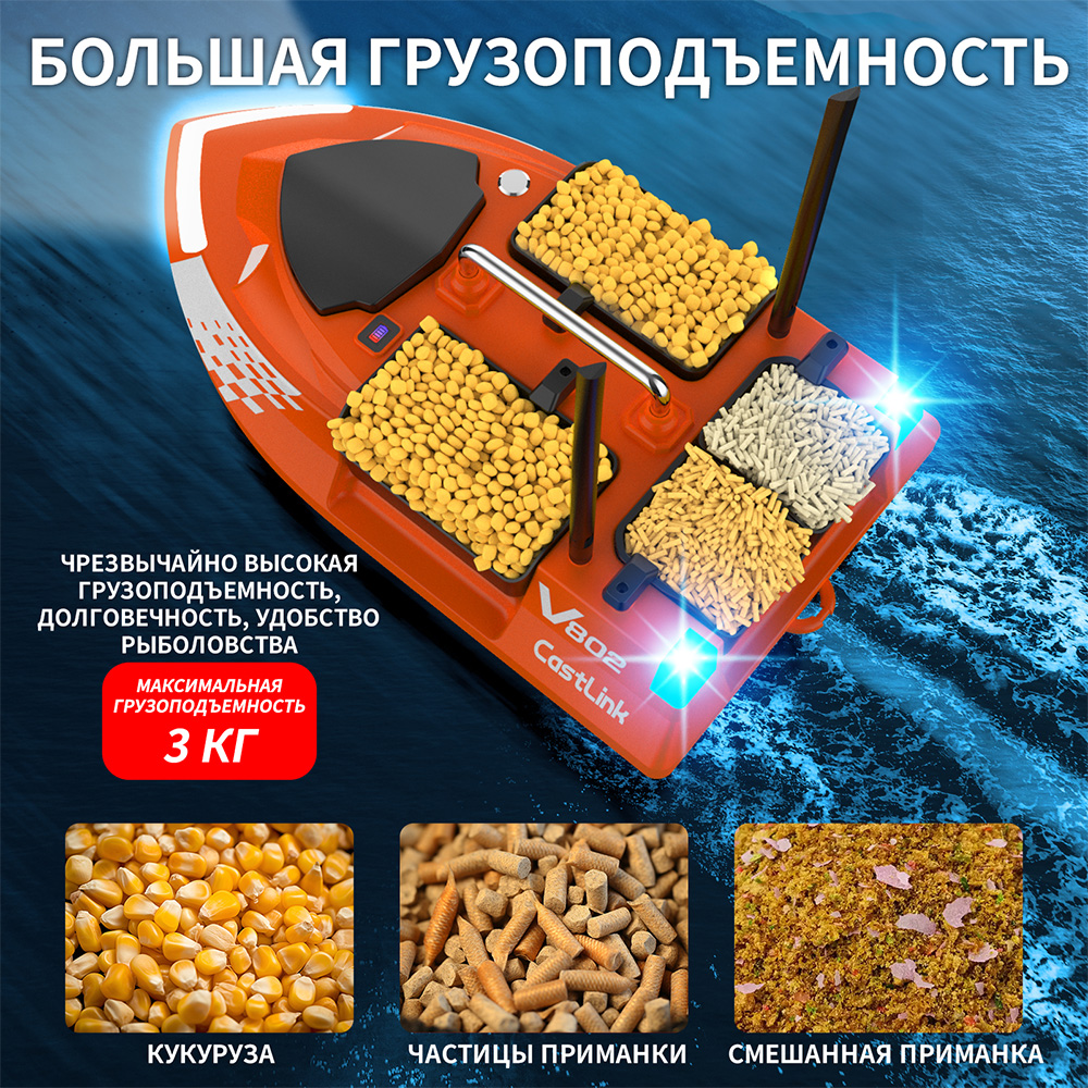 Dual Antenna RC Bait Boat 4 Ba - Fish Finder Cable recension och pris