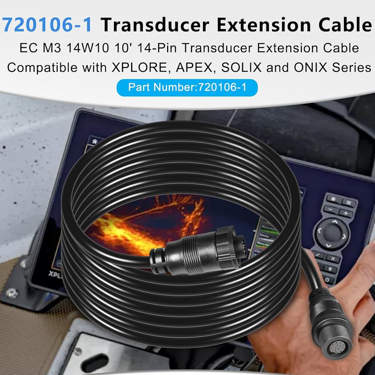 Transducer Extension Cable 10F - Fish Finder Cable recension och pris