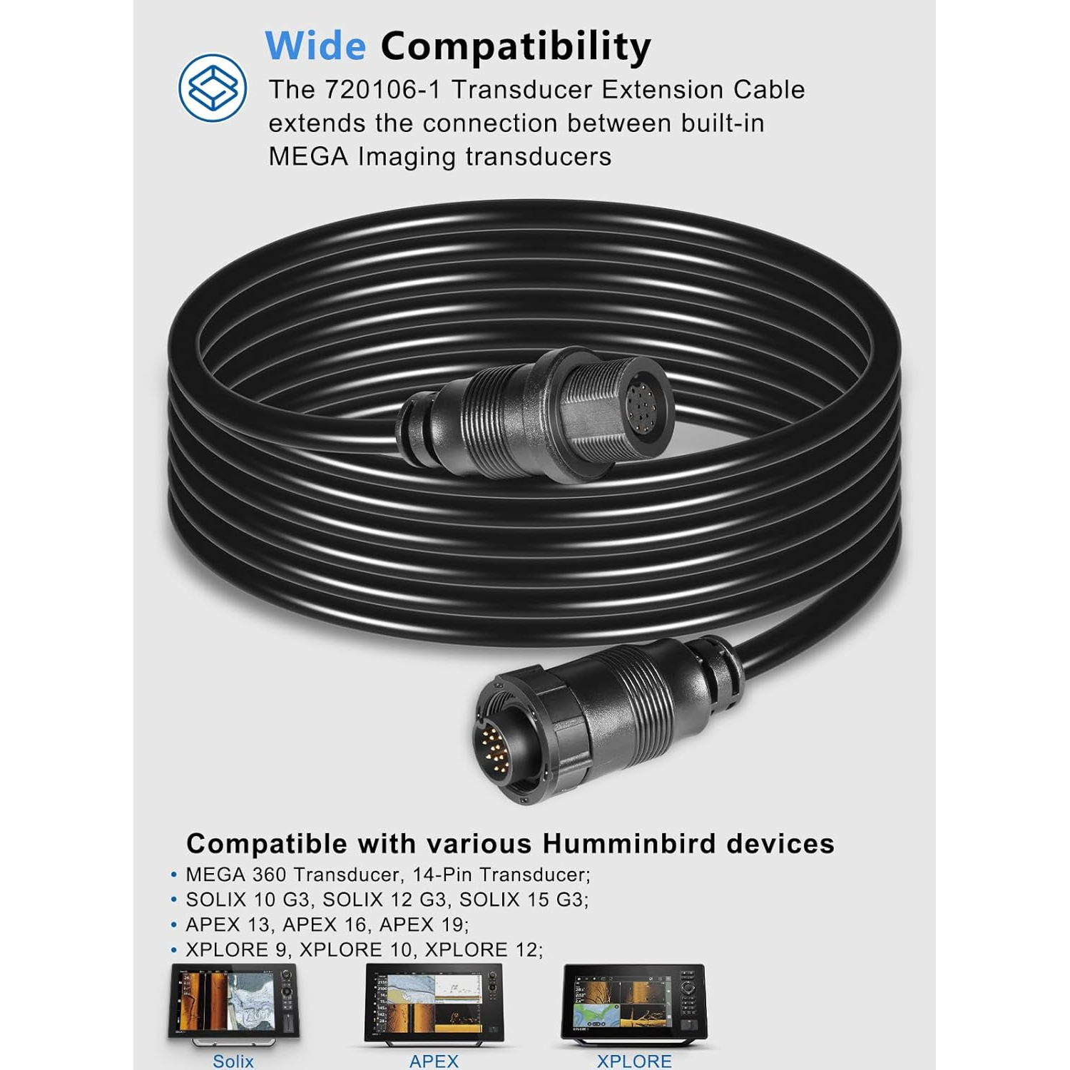 Transducer Extension Cable 10F - Fish Finder Cable recension och pris