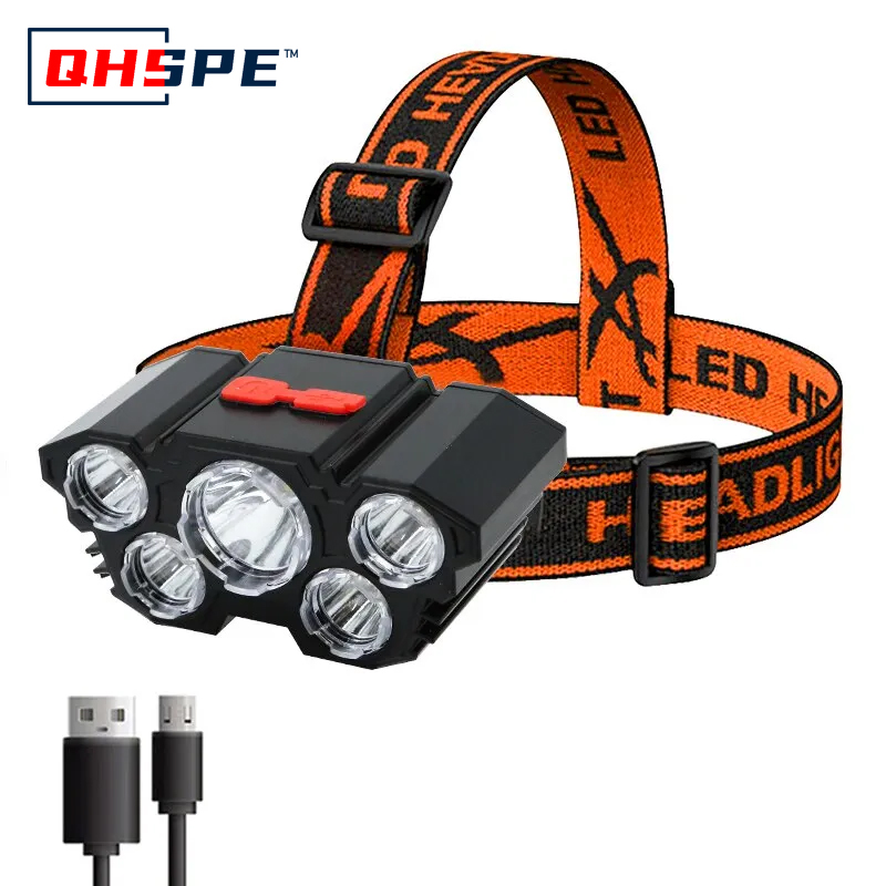 Rechargeable 5 LED Headlamp St - Fish Finder Battery recension och pris