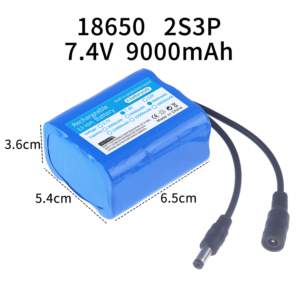 7.4V battery 3000mah/6000mah/9 - Fish Finder Transducer recension och pris