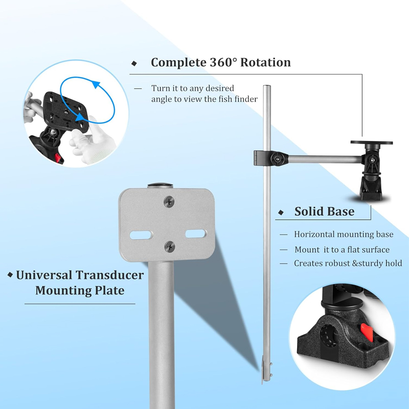 360° Rotation ,Marine Fish Fin - Fish Finder Mount recension och pris