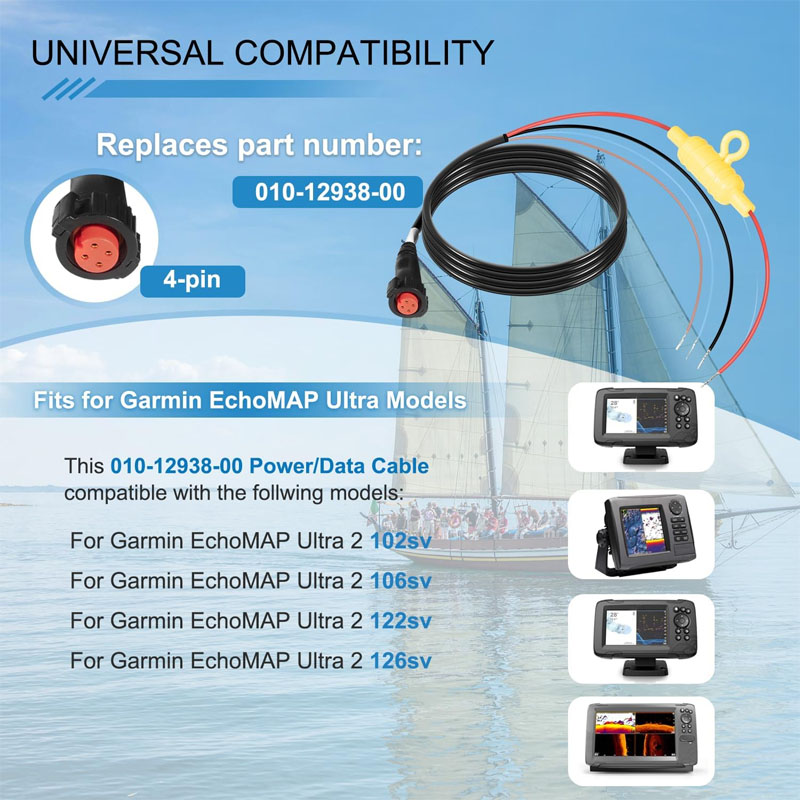 010-12938-00 Boat Power Cable  - Fish Finder Cable recension och pris