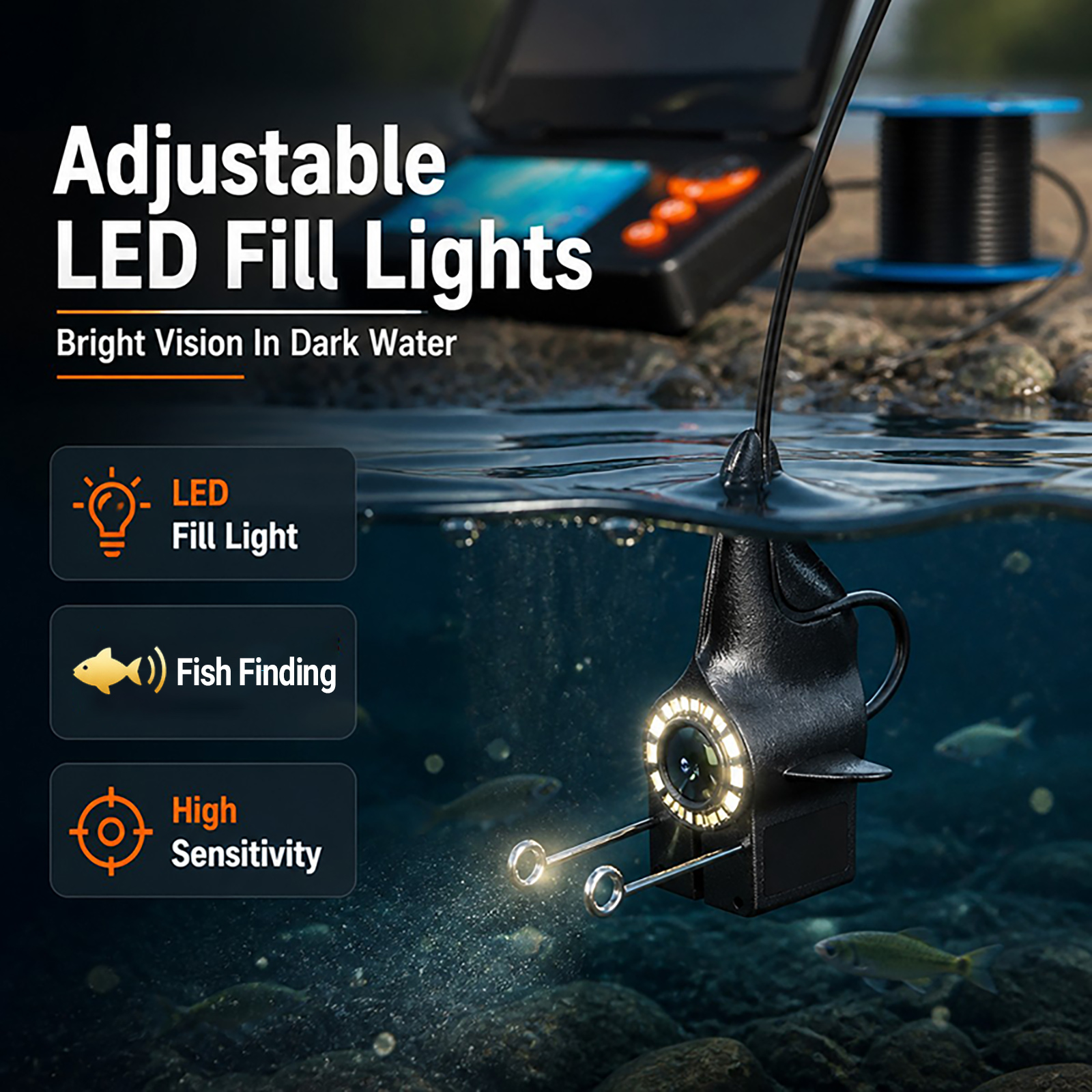 Fish Finder Underwater Camera  - Fishing Depth Finder recension och pris