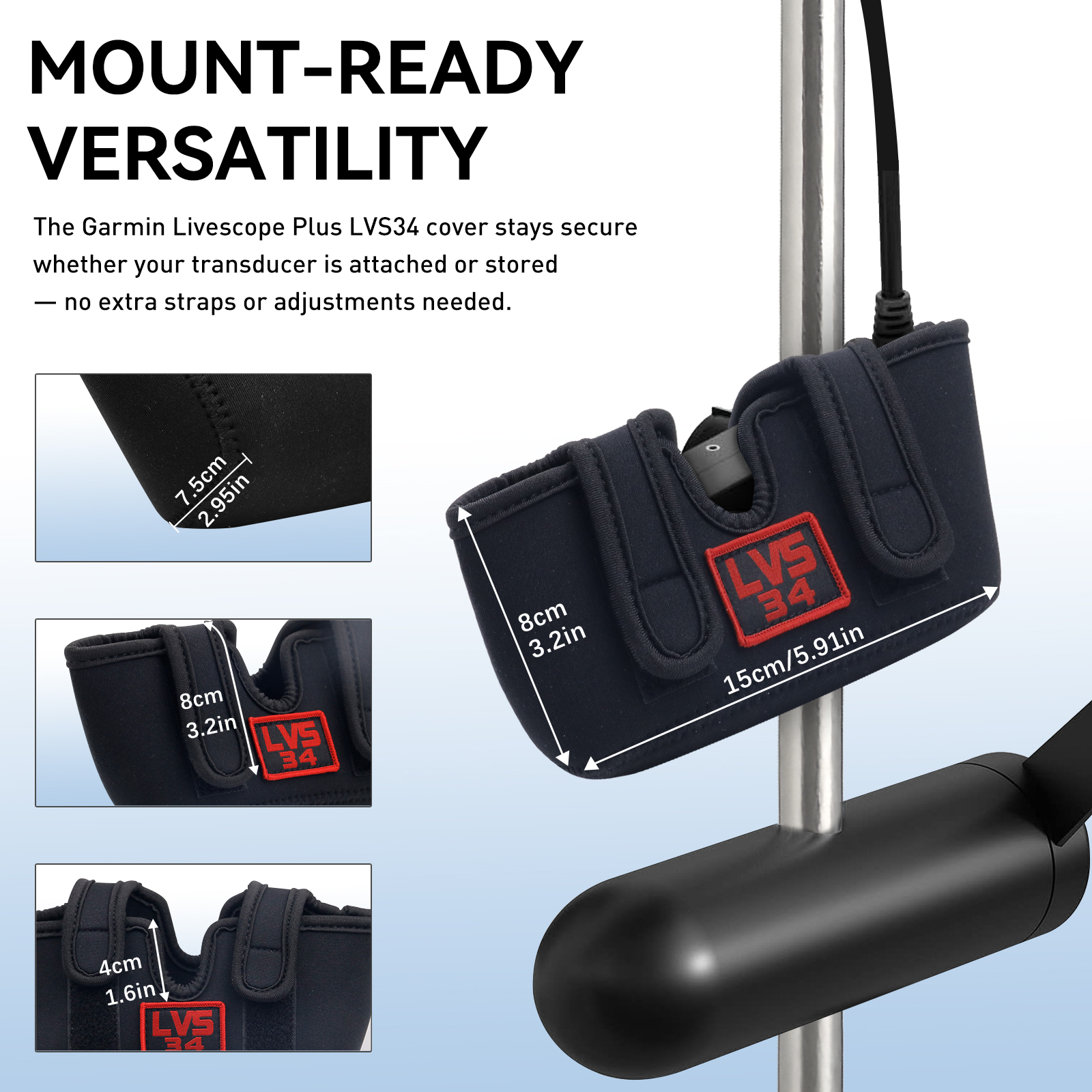 LVS34 Marine Garmin Transducer - Fish Finder Case recension och pris