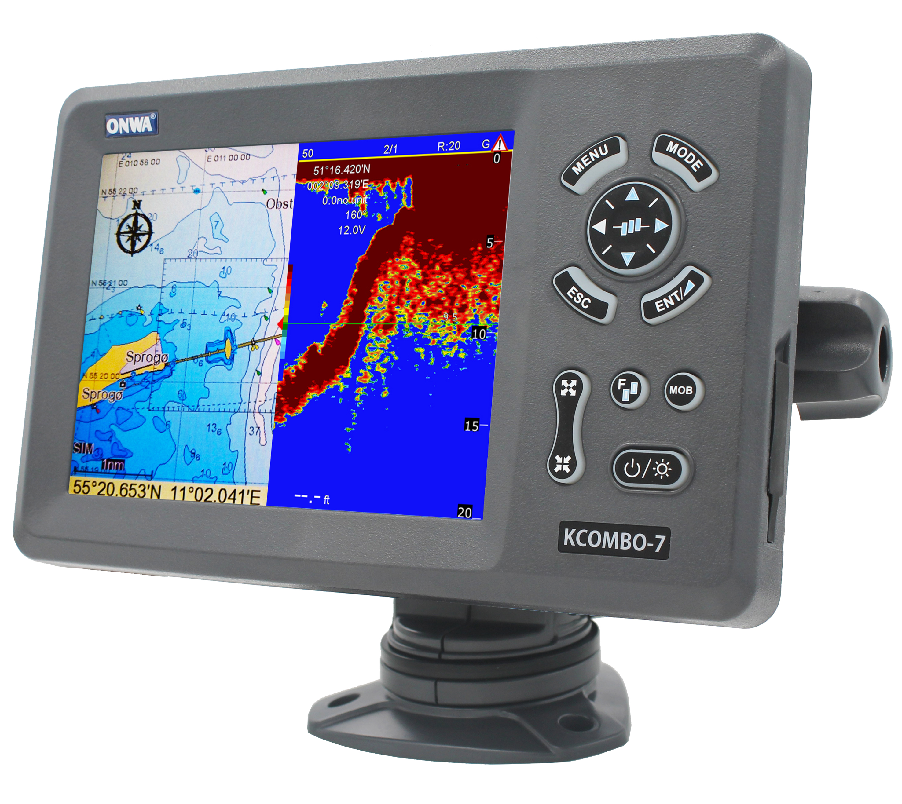 ONWA KCombo-7 7inch Marine GPS - Fish Finder Gps recension och pris
