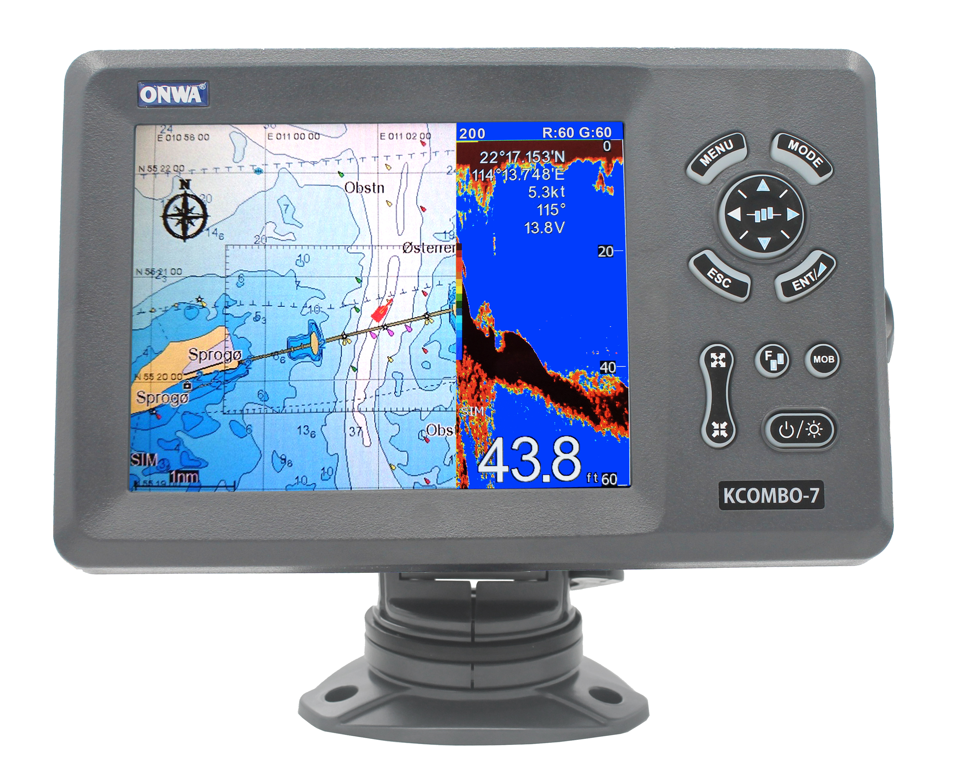 ONWA KCombo-7 7inch Marine GPS - Fish Finder Gps recension och pris