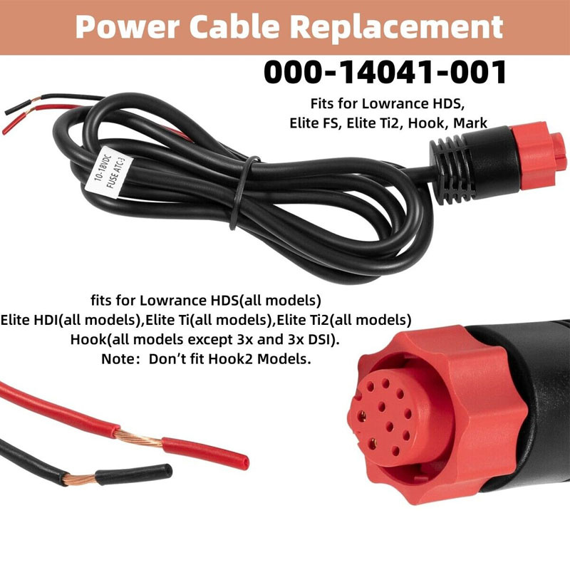 000-14041-001 HDS/Elite/Hook P - Fish Finder Cable recension och pris