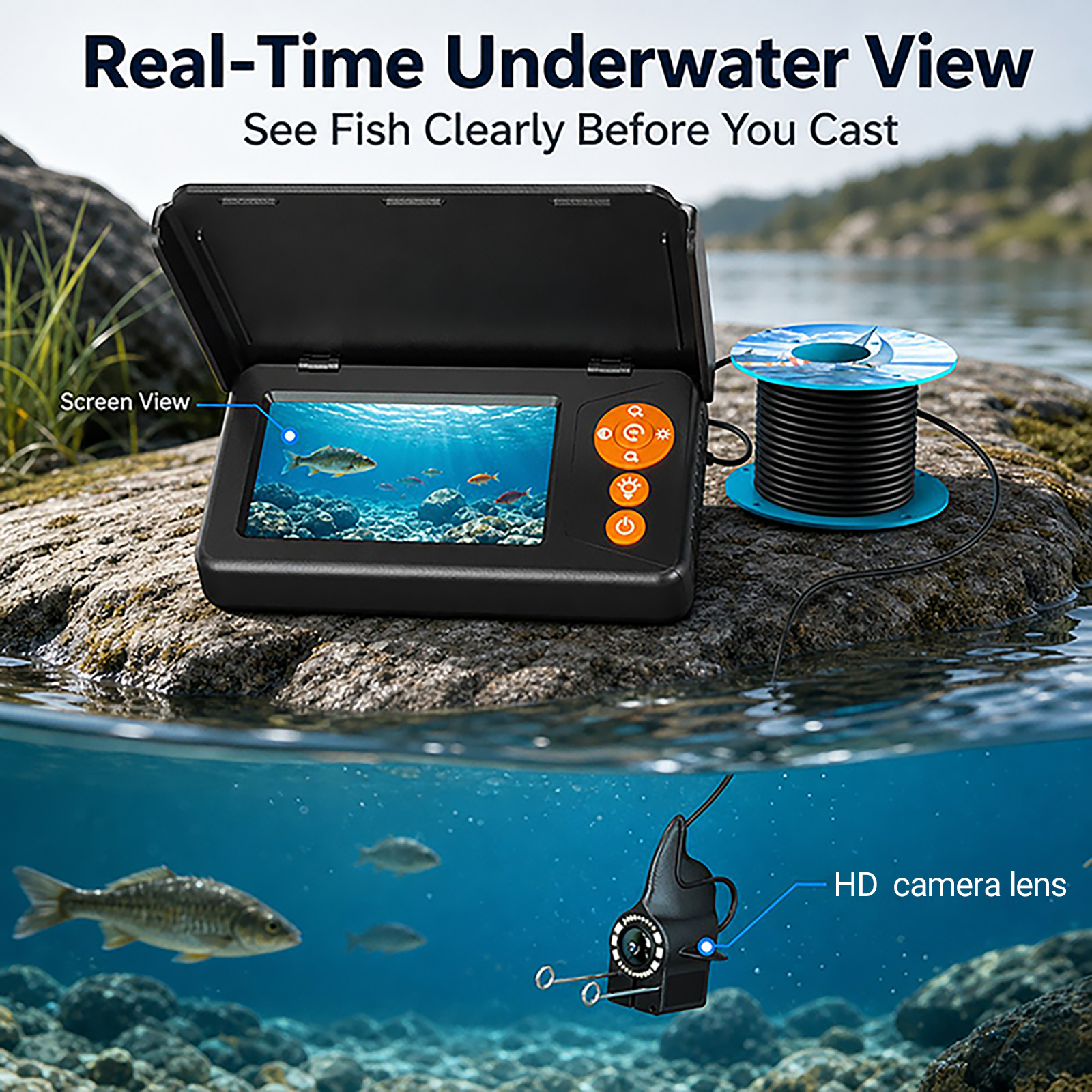 1080P HD Underwater Camera Fis - Fishing Depth Finder recension och pris