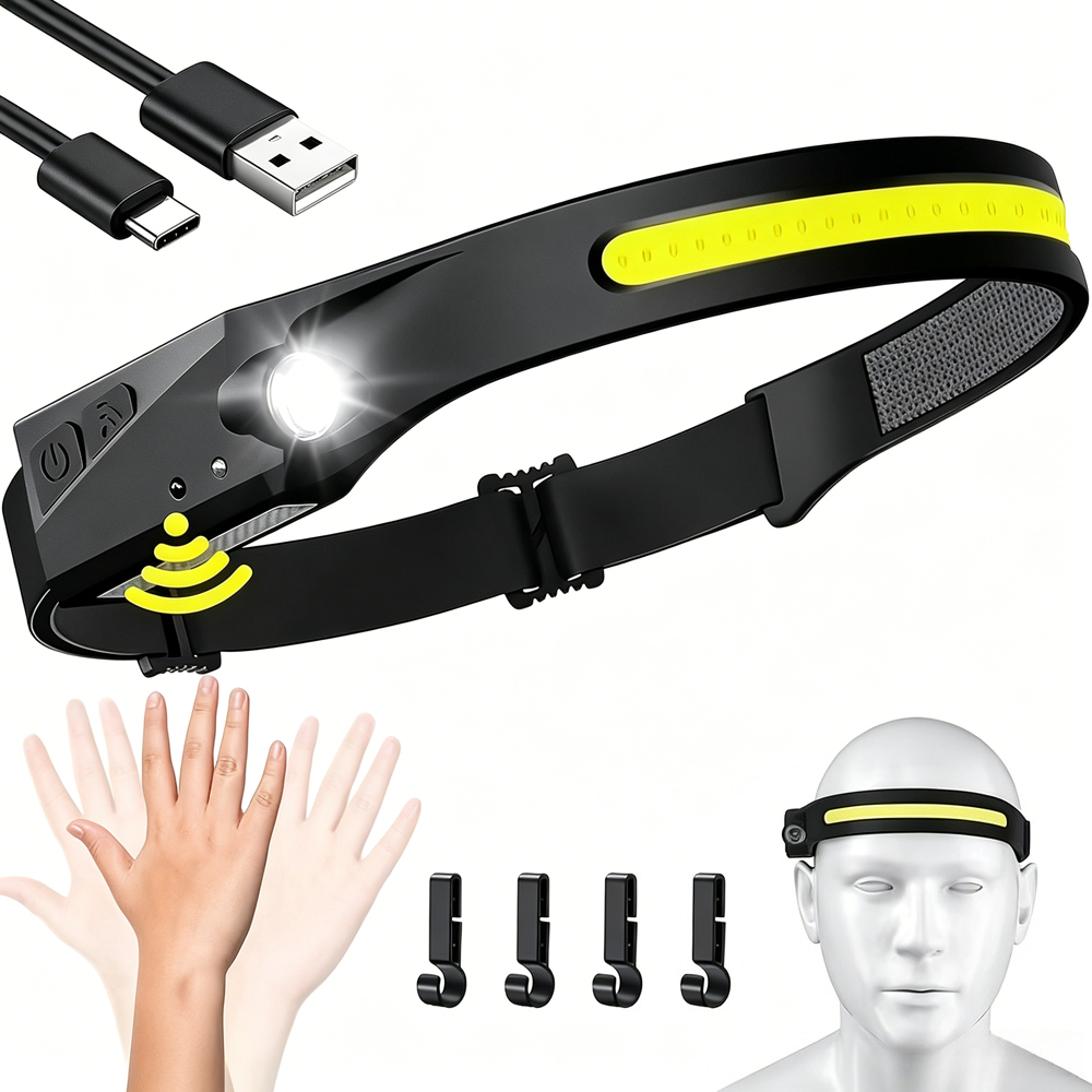 Sensor Headlamp LED Head Flash - Fish Finder Battery recension och pris