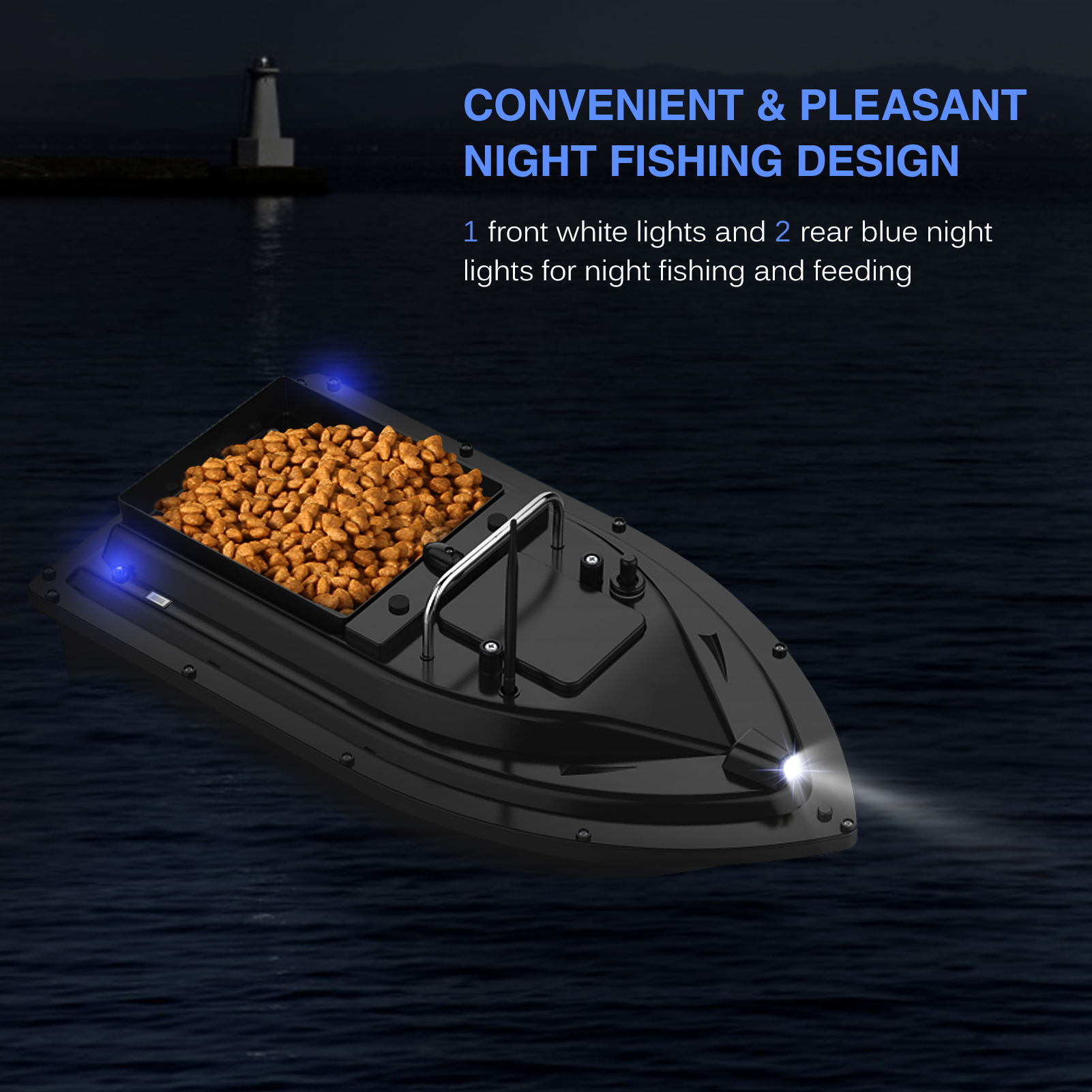 D16E GPS Fishing Bait Boat wit - Fishing Gps recension och pris